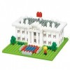 Nanoblock-nanoblock-NBH-144-Sights to See Series The White House Jouet, NBH-144, Multicolore