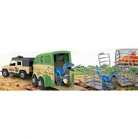 JUINSA- Cage Dinosaures 2 modèles Assortis Boîte 36 x 11 x 16 cm, 701284, Multicolore