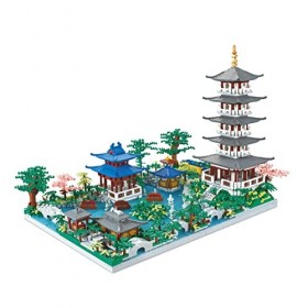 JOYFAN 5186 Pièces Maison de Architecture Mondiale Jeu de Construction, Maquette de Lac Ouest, Blocs de Construction pour Adu