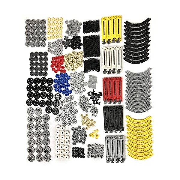 MSEI Pignon à crémaillère de Base Pièces DIY Pièces dextension Pièces de Rechange Pièces pour Lego Technic