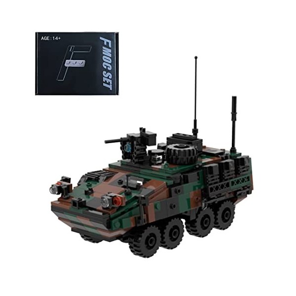 KOAEY Véhicules Blindés Militaires Militaire Camion Jouet Bloc de Construction Compatibles avec Lego, Véhicule IFV blindé di