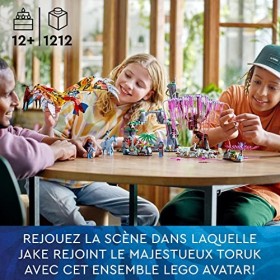 LEGO 75574 Avatar Toruk Makto et l’Arbre des Âmes, Jouet de Construction, Minifigurines Jake Sully et Neytiri, Décors Pandora