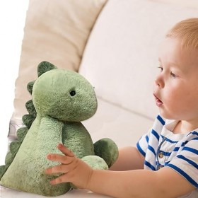 Peluche Dinosaure 35cm PoupéE Peluche Dinosaure/Lapin/Pingouin Cadeau Doux pour Enfants GarçOns Filles, Dinosaur