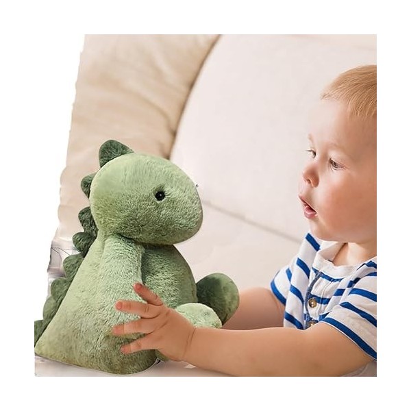 Peluche Dinosaure 35cm PoupéE Peluche Dinosaure/Lapin/Pingouin Cadeau Doux pour Enfants GarçOns Filles, Dinosaur