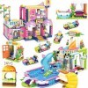 EXERCISENPLAY- Friends LX.A064 A065 Jeu de Construction pour Salon de Coiffure, Piscine, fête, 25.00 × 25.00 × 19.00 cm