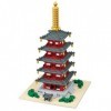 Nanoblock-nanoblock-NB-031-Advanced Hobby Series Five-Storied Pagoda Deluxe Jouet, NB-031, Multicolore