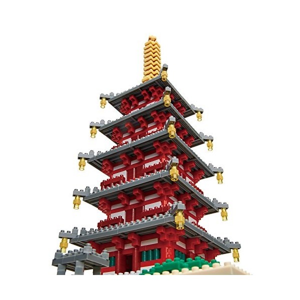 Nanoblock-nanoblock-NB-031-Advanced Hobby Series Five-Storied Pagoda Deluxe Jouet, NB-031, Multicolore