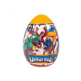 Giochi Preziosi Dino Froz - Dino Oeufs Contenant Mini Figurines 5 Centimètres Micro Dinosaures Un Sachet de Slime, pour Enfan