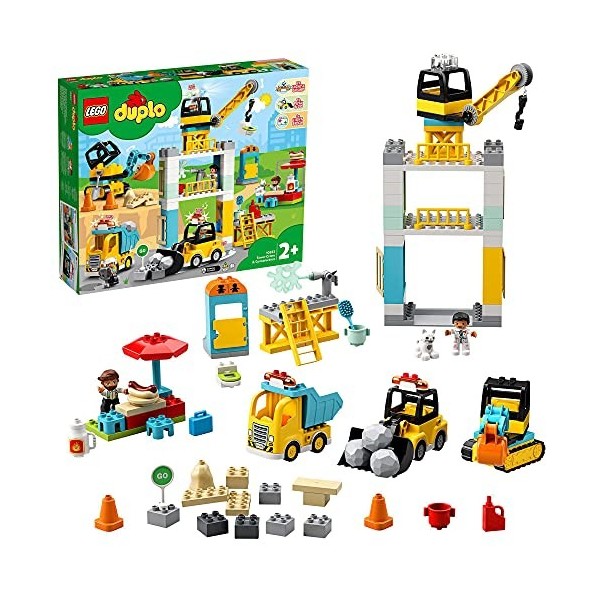 LEGO 10933 Duplo Town La Grue et Les engins de Construction