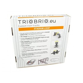 Trixbrix Stadium Loop compatible avec Lego Train 60197 60198 10277 60205 60238 60337