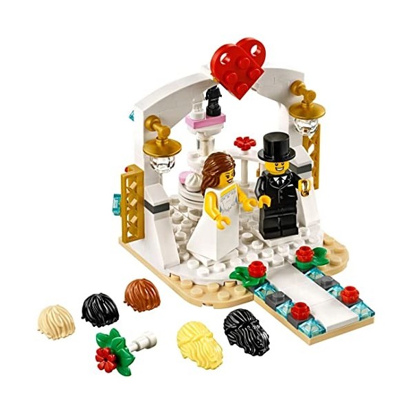 LEGO Petit Cadeau de Mariage 2018 - Fais du Plus Beau Jour de ta Vie Un événement Magique avec Cette Superbe scène de Mariage