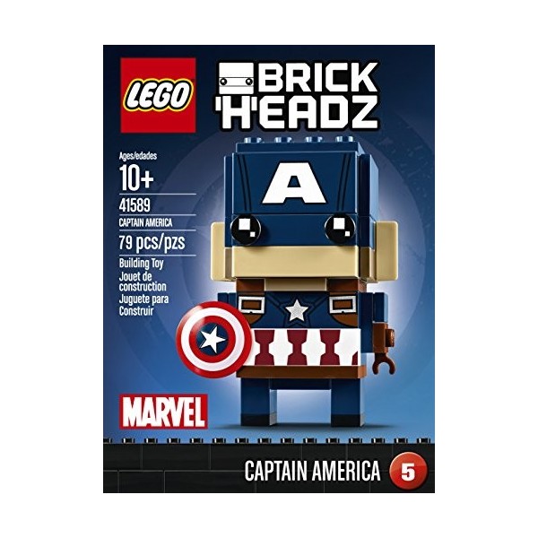 LEGO BrickHeadz Captain America 41589 Building Kit