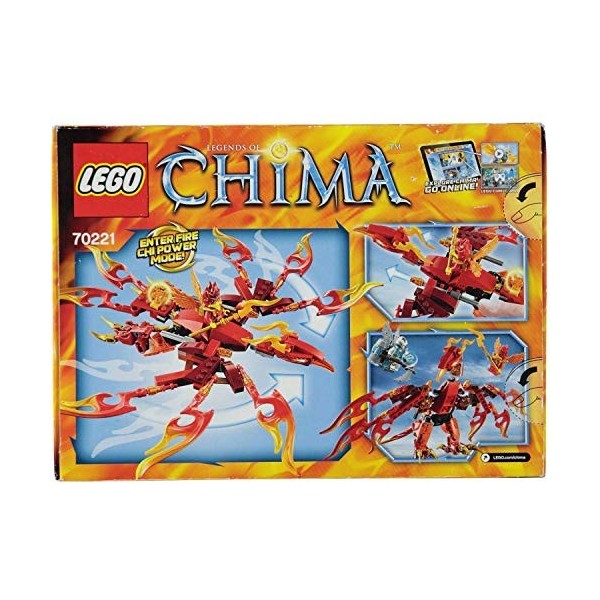 Lego Legends Of Chima - Playthèmes - 70221 - Jeu De Construction - Lultime Phoenix De Feu