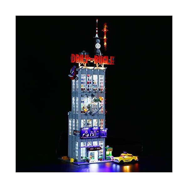 Lightailing Ensemble de lumières LED pour Spider Man Daily Bugle modèle de blocs de construction – Kit déclairage LED comp