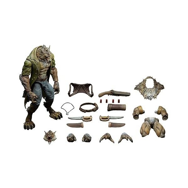 RAYGE3LOV Maestro Union FuRay Planet Veteran William Werewolf 1/12 Scale Figure 8,5" Furry Action Figures, Furay Planet Serie