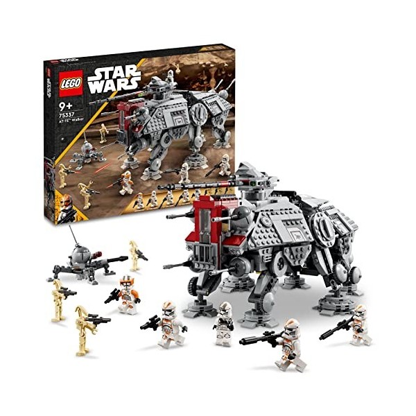 LEGO 75337 Star Wars Le Marcheur at-Te, Jouet, Construction de Figurines de Droïdes de Combat, Ensemble La Revanche des Sith,