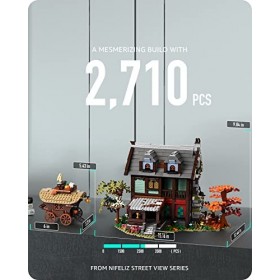 Nifeliz Médiéval Maison Blocs de Construction, Architecture Médiéval Jeu de maquettes de Construction, Cadeau pour Adultes 27