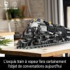 URGEAR Train Jeu Blocs de de construction avec Les Rails 1608pcs Très longue 78*7*11cm Trains à vapeur Building Blocks Sets p