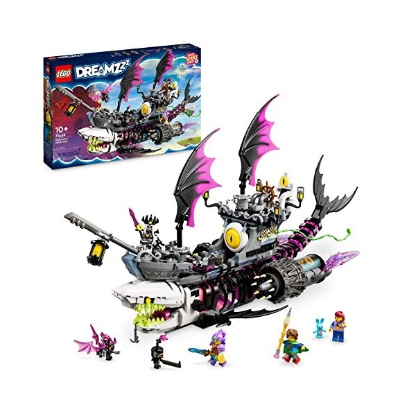 LEGO 71469 DREAMZzz Le Vaisseau Requin des Cauchemars, Construisez Un Jouet de Bateau Pirate de 2 Façons, Kit de Construction