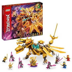 LEGO 71774 Ninjago L’Ultra Dragon d’Or de Lloyd: Set Ninja, Jouet de Construction avec Minifigurines Inédites de Cole, Zane, 