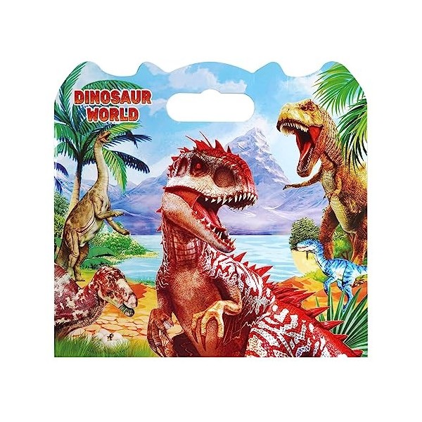 Livre dautocollants dinosaures réutilisables pour enfants de 3, 4, 5 ans et plus, autocollants dinosaures gonflés pour garço