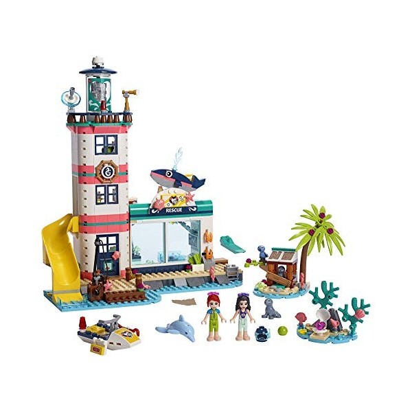 LEGO Friends Lighthouse Rescue Center 41380 Building Kit with Lighthouse Model and Tropical Island Includes Mini Dolls and To