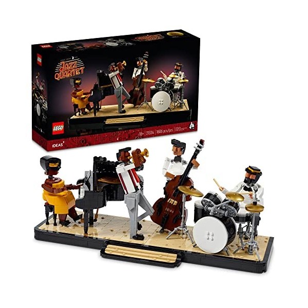 LEGO Ideas Jazz Quartet 21334 Kit de construction Modèle à construire pour adultes passionnés de musique 1606 pièces