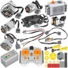 Habow 45pcs Power-Function Technic-Parts Kit M/L/XL/Servo/Train-Motor IR Speed Remote Control Battery Box Récepteur IR Extens