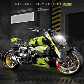 SuicRa Pièces de Technologie créative 3D de Haute qualité, Groupe mécanique, modèle de Moto Diable Vert, Blocs de Constructio