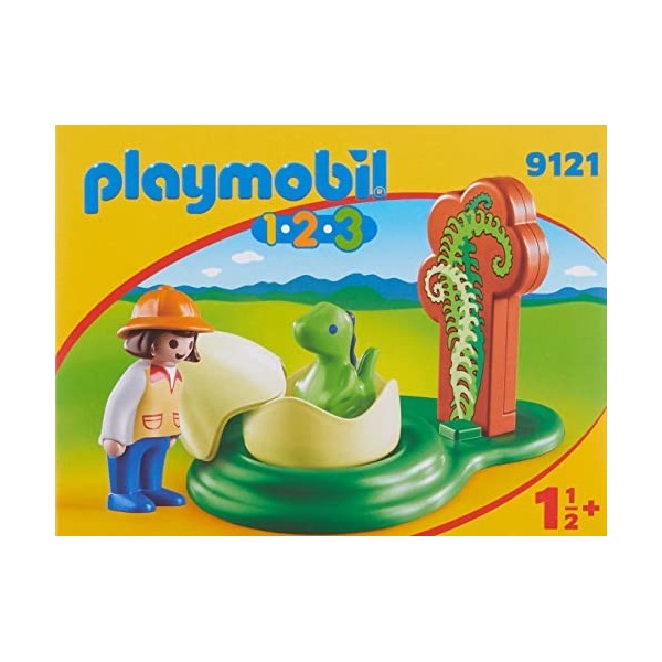 Playmobil - Exploratrice et Bébé Dinosaure, 9121, Taille Unique