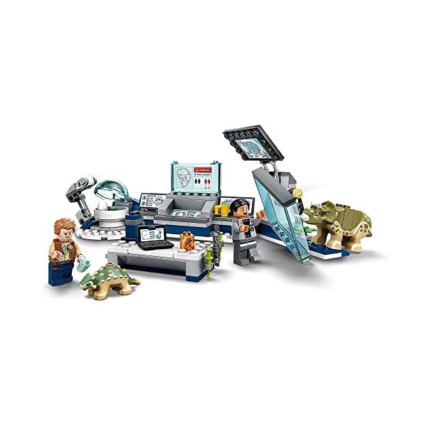 LEGO 75939 Jurassic World Le labo de Dr WU : lévasion des bébés Dinosaures, Jouet Enfants 6 Ans avec Figurine Tricératops