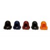 LEGO Minifigure Hood Custom Assortment of 5 Rare Colors - Black, Navy Blue, Burgundy Red,Forest Green & Orange - Headgear Acc