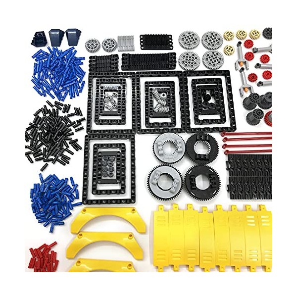 MBKE Technic Lot de 700 pièces de rechange pour bloc de construction Lego Compatible avec les pièces Lego Technic