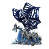 BD Mecha Dragon Jeu de 1388 pièces Game Thrones Iceberg Dragon Figure Blocs de construction avec support de base, jouets éduc