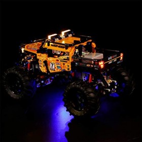 ZJJ Kit déclairage à LED avec télécommande Compatible avec Le modèle de Bloc de Construction Lego 42099, adapté aux véhicule