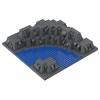 HMUA Plaque de Base Modulaire pour Architechtures Médiévales Modèle : MOC-102313 Piédestal Médiéval Rock Base avec Rivière, 5