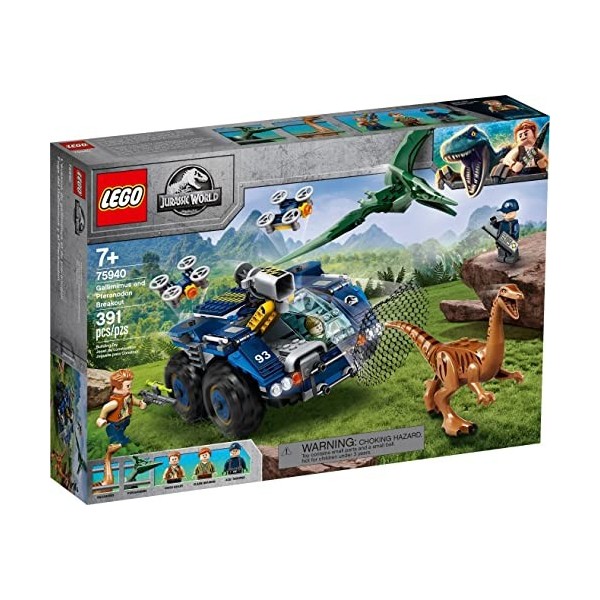 LEGO 75940 Jurassic World L’évasion du Gallimimus et du Ptéranodon, Figurine Dinosaure, Jouet de Construction pour Enfants 8 