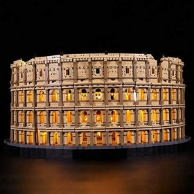 ZJJ Kit déclairage à LED avec télécommande Compatible avec Le modèle de Bloc de bâtiment Lego 10276, pour la clé USB de Joue