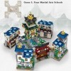 Ensemble de Mini Briques de Hall Darts Martiaux MOC Kit de Modèle de Blocs de Construction Modulaires Architecture Jouet Édu