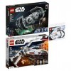 Lego Star Wars Lot de 3 bombardiers TIE 75347 Luke Skywalkers X-Wing Fighter et 30495 at-ST Polybag