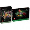 Lego 10309 Lot de 2 plantes succulentes et 10280 Bouquet de fleurs