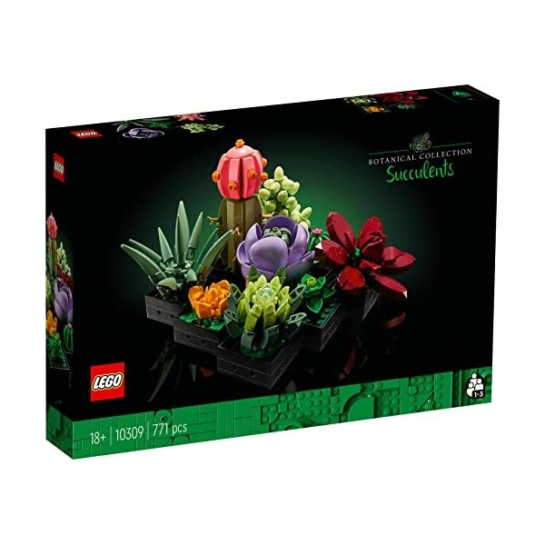 Lego 10309 Lot de 2 plantes succulentes et 10280 Bouquet de fleurs