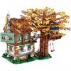 Construction de Maison Modulaire, Blocs Automne Arbre Maison avec Balançoire 4761 pcs Creative DIY Architecture Collectionneu