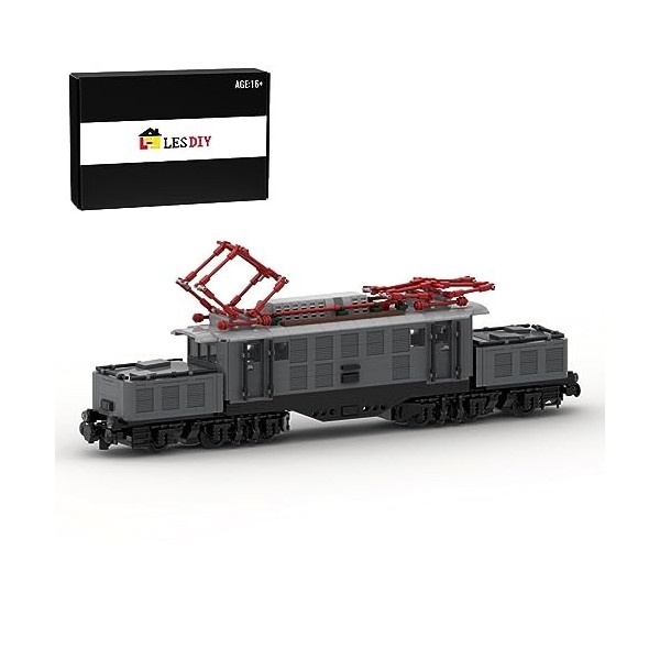 EnWind Série de train Modèle de blocs de construction, kit de modèle de train rétro, compatible avec Lego City, cadeau danni