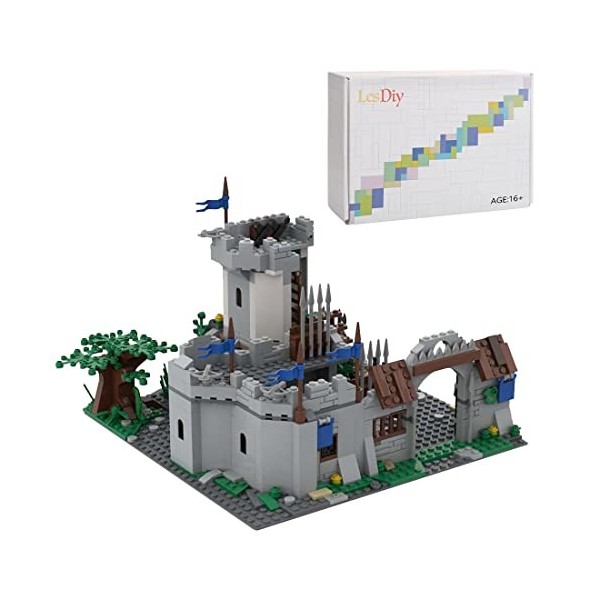 HUAN Jouet de Construction sur Le Château Médiéval Pirate, Jeu de Blocs de Construction DIY 638Pièces MOC-56701, Cadeau Merve