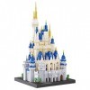 FISIDI Puzzles 3D, modèle de Construction, Blocs Miniatures, Ensemble de Blocs de Construction darchitecture de château