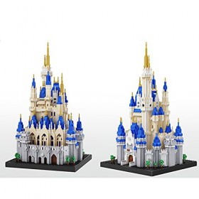 FISIDI Puzzles 3D, modèle de Construction, Blocs Miniatures, Ensemble de Blocs de Construction darchitecture de château