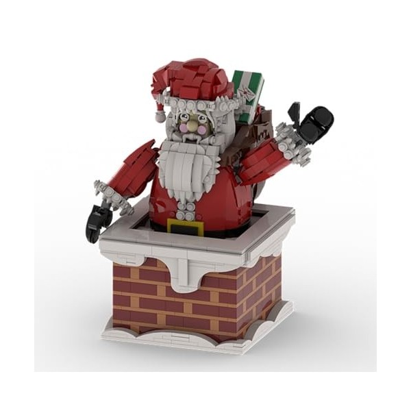 Blocs de construction de modèles de série de Noël, blocs de construction à pince du père Noël MOC, 1395 pièces, jouets cadeau