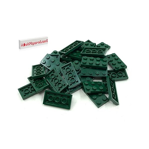 LEGO Pièces, briques et pièces - Vert foncé forêt/vert terre 2 X 4 assiettes x 50