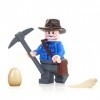 LEGO Jurassic World Dominion 76949 Figurine Dr. Alan Grant avec pochette, pioche, œuf de dinosaure et dent T-Rex 